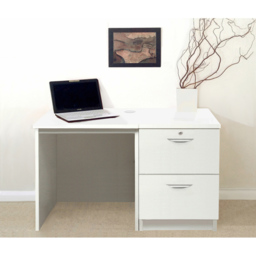 R White Cabinets 2 Drawer White Set-04 Desk - Size: 72.8 x 107.9 x 54cm - Wilko - thumbnail 5