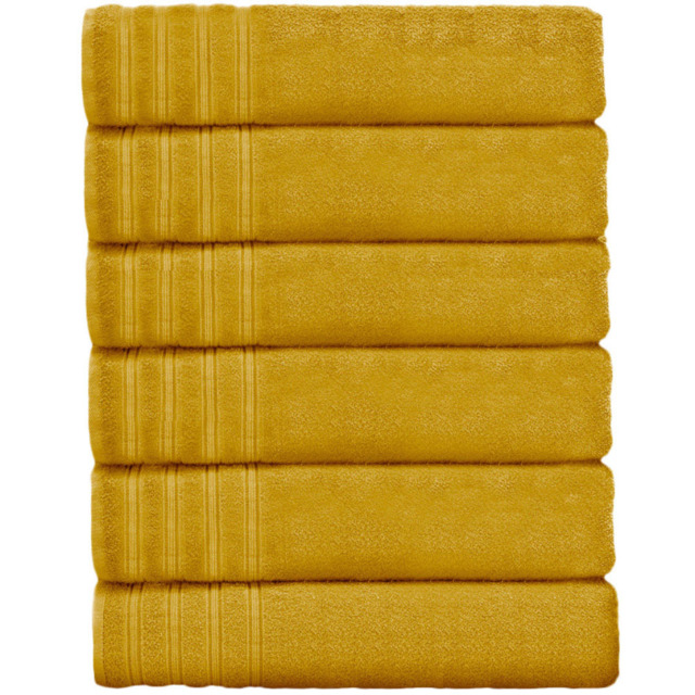 Velosso Hampi Cotton Yellow Hand Towel Set of 2 - Wilko - image 1