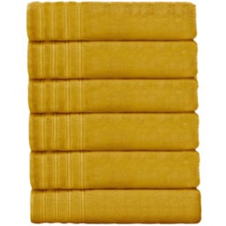 Velosso Hampi Cotton Yellow Hand Towel Set of 2 - Wilko - thumbnail 1