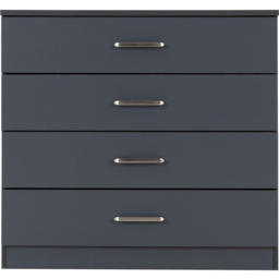 Seconique Dakota 4 Drawer Dark Grey Storage Chest - Wilko - thumbnail 5