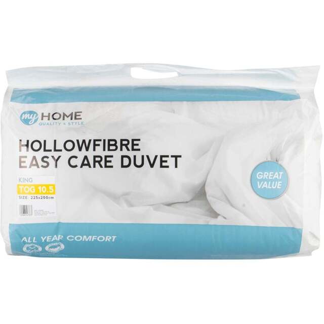 My Home King Size White Duvet 10.5 Tog - Wilko - image 1