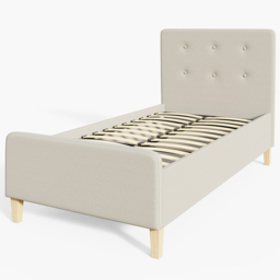 GFW Ashbourne Single Natural Ottoman Bed - Cream - Wilko - thumbnail 3