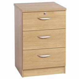 R White Cabinets 3 Drawer Brown Storage Unit - Size: 72.8 x 47.9 x 54cm - Wilko - thumbnail 3