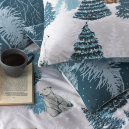 furn. Arcticus King Size Blue Arctic Animal Duvet Cover Set - Wilko - thumbnail 4