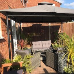 Glendale Marco Polo 4 x 3m Grey Garden Gazebo - Size: 3 x 4m - Wilko - thumbnail 4