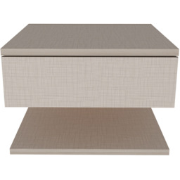 Decorotika Vivid White Minimalist Floating Nightstand - Size: Single Drawer - Cream - Wilko - thumbnail 3