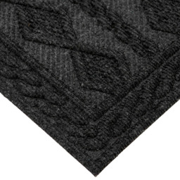 JVL Charcoal Knit Indoor Scraper Doormat 45 x 75cm - Grey - JVL Homewares - Wilko - thumbnail 4