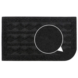 JVL Charcoal Knit Indoor Scraper Doormat 45 x 75cm - Grey - JVL Homewares - Wilko - thumbnail 7