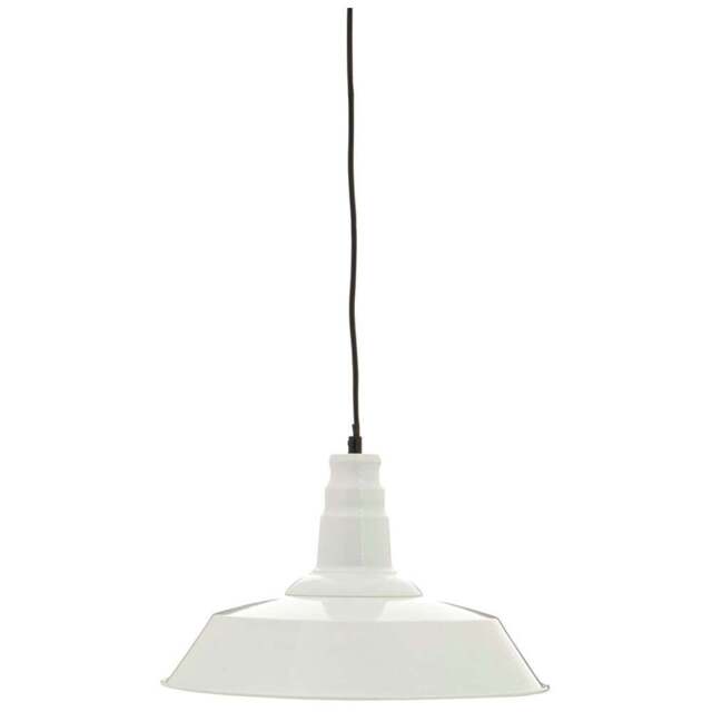 Premier Housewares White Metal Pendant Light - Size: 36 x 36 x 120cm - Wilko - image 1