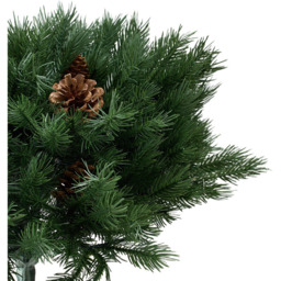 Living and Home Pre-Lit Christmas Planter Bush with Pinecones and Red Berries 51.5cm - Size: 51.5 x 44 x 44cm - Multi - Wilko - thumbnail 6