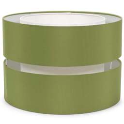 ValueLights Sophia 2-Tier Olive Green and White Large Ceiling Light Shade - Size: 24 x 35 x 35cm - Wilko