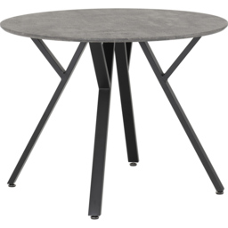 Seconique Athens 4 Seater Round Dining Table Concrete Grey - Wilko - thumbnail 3