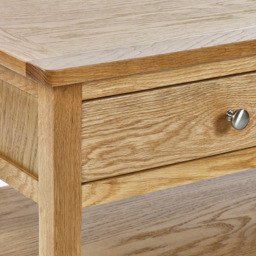 Julian Bowen Mallory 2 Drawer Coffee Table - Size: 65 x 110 x 50cm - Brown - Wilko - thumbnail 6