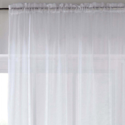 Tyrone Textiles Crystal White Plain Sheer Voile Panel Curtain 140 x 274cm - Size: 274 x 140 x 1cm - Wilko - thumbnail 4