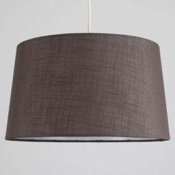 ValueLights Doretta Dark Grey Faux Linen Tapered Lamp Shade - Size: 40 x 23 x 40cm - Wilko - thumbnail 3