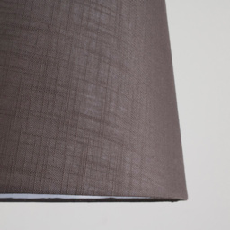 ValueLights Doretta Dark Grey Faux Linen Tapered Lamp Shade - Size: 40 x 23 x 40cm - Wilko - thumbnail 5
