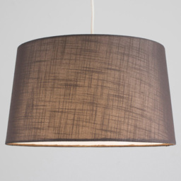 ValueLights Doretta Dark Grey Faux Linen Tapered Lamp Shade - Size: 40 x 23 x 40cm - Wilko - thumbnail 4