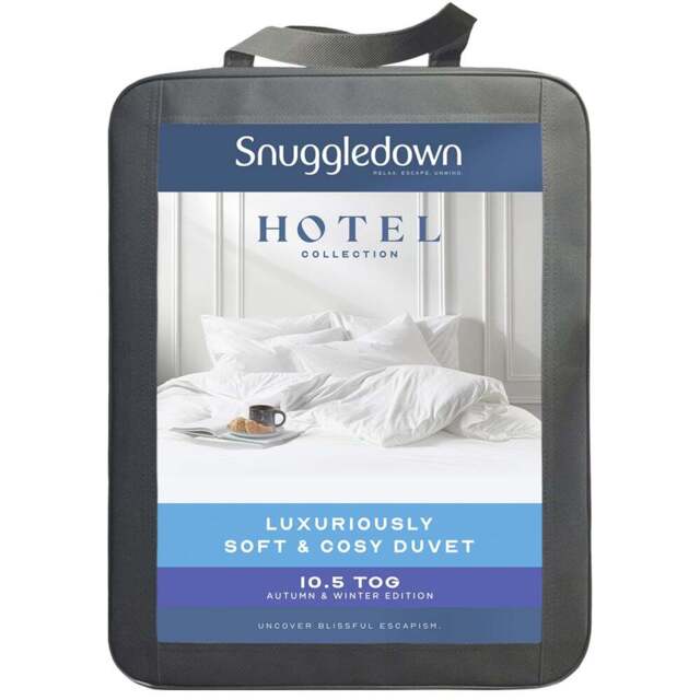 Snuggledown Single White Luxurious Hotel Duvet  10.5 Tog - Wilko - image 1