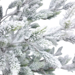 Frosted Tree with Rattan BaseWhite and Grey - Size: 2ft - Mistletoe Cottage - Wilko - thumbnail 4