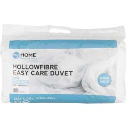 My Home King Size White Hollowfibre Easy Care Duvet 4.5 Tog - Wilko