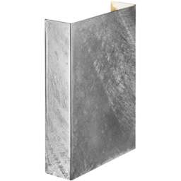 Nordlux Fold 15 Galvanised Wall Light - Size: 21 x 15 x 21cm - Silver - Wilko