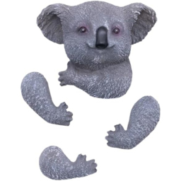 Marco Paul Tree Peeker Koala Garden Ornament - Size: 30 x 20 x 10cm - Grey - Wilko