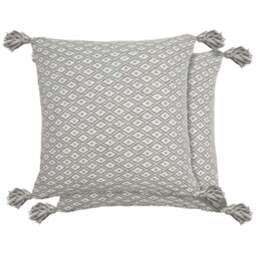 Serene Stockholm Grey Cushion Cover 43 x 43cm - Wilko