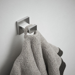 Rothley Brushed Silver Square Robe Hook - Size: 8.5 x 7.5 x 9cm - Wilko - thumbnail 3