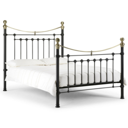 Julian Bowen Victoria King Size Satin Black Bed - Wilko - thumbnail 3