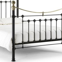 Julian Bowen Victoria King Size Satin Black Bed - Wilko - thumbnail 5