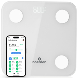 Noerden Minimi Plus White Smart Scale - Size: 3.5 x 30.5 x 29.8cm - Wilko - thumbnail 4