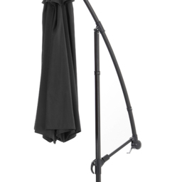 Living and Home Black Cantilever Parasol with Cross Base 3m - Wilko - thumbnail 7