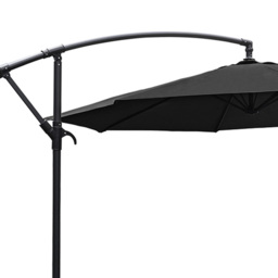 Living and Home Black Cantilever Parasol with Cross Base 3m - Wilko - thumbnail 6