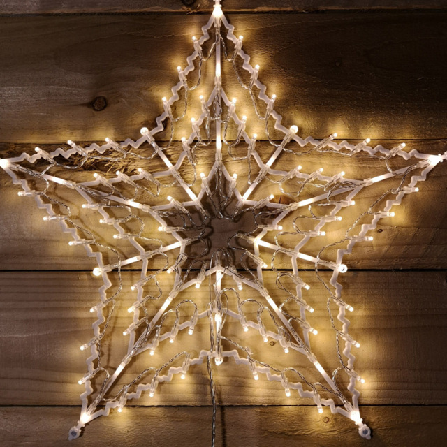 Samuel Alexander 100 Warm White LED Outdoor Window Star Light 50cm - Size: 5cm - Wilko - image 1