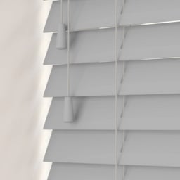 Caecus Faux Wood String Venetian Blind Light Grey 75 x 200cm - Wilko - thumbnail 1