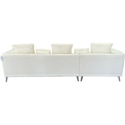 DS Living The Nova 3 Seater Cream Fabric Right Hand Corner Lounger Sofa - Wilko - thumbnail 6