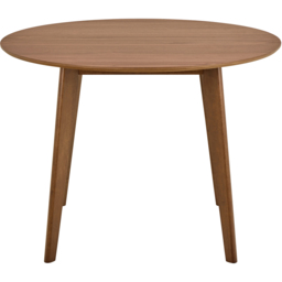 Florence Roxby 4 Seater Round Dining Table Walnut - Size: 76 x 120 x 120cm - Brown - Furniture To Go - Wilko - thumbnail 3