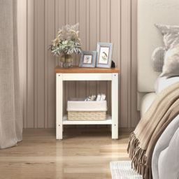 Costway Single Shelf Brown Waterproof Shower Bench - Size: 50 x 35 x 19cm - Wilko - thumbnail 5