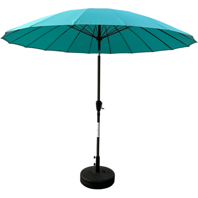 Shanghai 2.7m Crank and Tilt Parasol Light Blue - Wilko - image 1