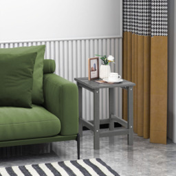 Costway Grey Square HDPE Outdoor Side Table - Size: 50 x 40 x 10cm - Wilko - thumbnail 5