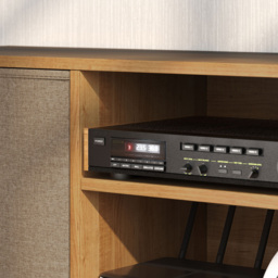 HOMCOM 2 Drawer 2 Shelf Brown TV Cabinet - Size: 46.5 cm x 29.0 cm x 110.0 cmcm - Wilko - thumbnail 4
