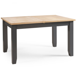 Julian Bowen Bordeaux 6 Seater Extending Dining Table Dark Grey - Wilko - thumbnail 3