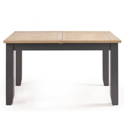 Julian Bowen Bordeaux 6 Seater Extending Dining Table Dark Grey - Wilko - thumbnail 4