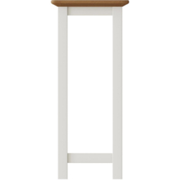 FWStyle Taberno Single Shelf White Linen and Oak Side Table - Size: 55 x 27 x 24cm - Wilko - thumbnail 4