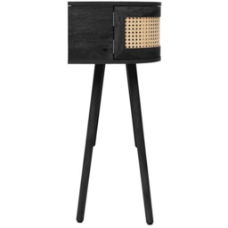Birlea Noah 2 Door Single Shelf Black Rattan Console Table - Size: 83.5 x 110 x 35cm - Wilko - thumbnail 5