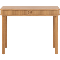 Florence Langley 2 Shelf Oak Office Desk with Sliding Door - Brown - Furniture To Go - Wilko - thumbnail 4