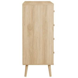 Birlea Herringford 4 Drawer Oak Chest of Drawers - Brown - Wilko - thumbnail 5