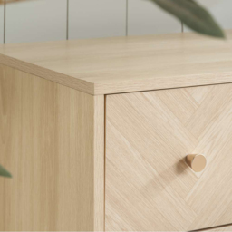 Birlea Herringford 4 Drawer Oak Chest of Drawers - Brown - Wilko - thumbnail 6