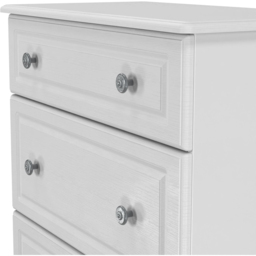 Crowndale Pembroke 3 Drawer Grey Ash Deep Chest of Drawers Ready Assembled - Wilko - thumbnail 6
