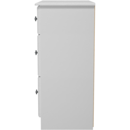 Crowndale Pembroke 3 Drawer Grey Ash Deep Chest of Drawers Ready Assembled - Wilko - thumbnail 5
